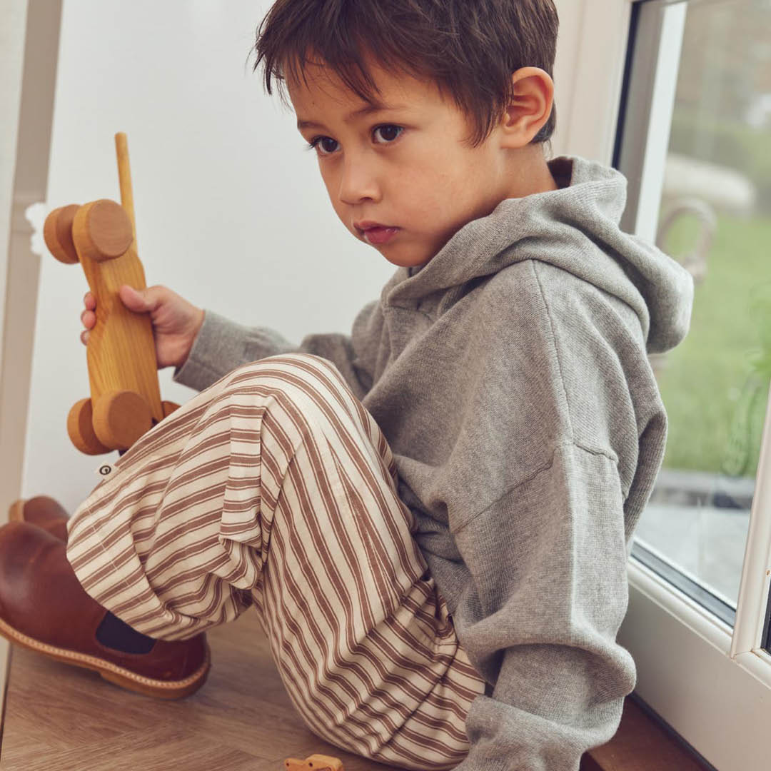 müsli Dogs Knit Hoodie L_S Tee Pale greymarl 207670000