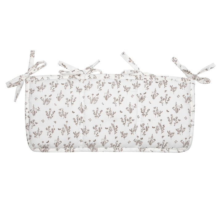 müsli FLORAL bedpocket / organizer Nursery Balsam cream/ Walnut 690000319