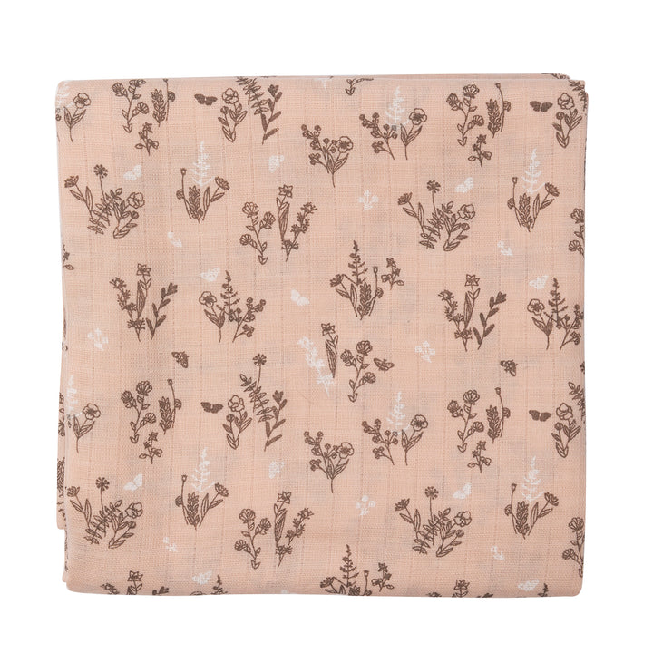 müsli FLORA muslin babywrap Nursery Nightingale/ balsam cream/ walnut 690000317