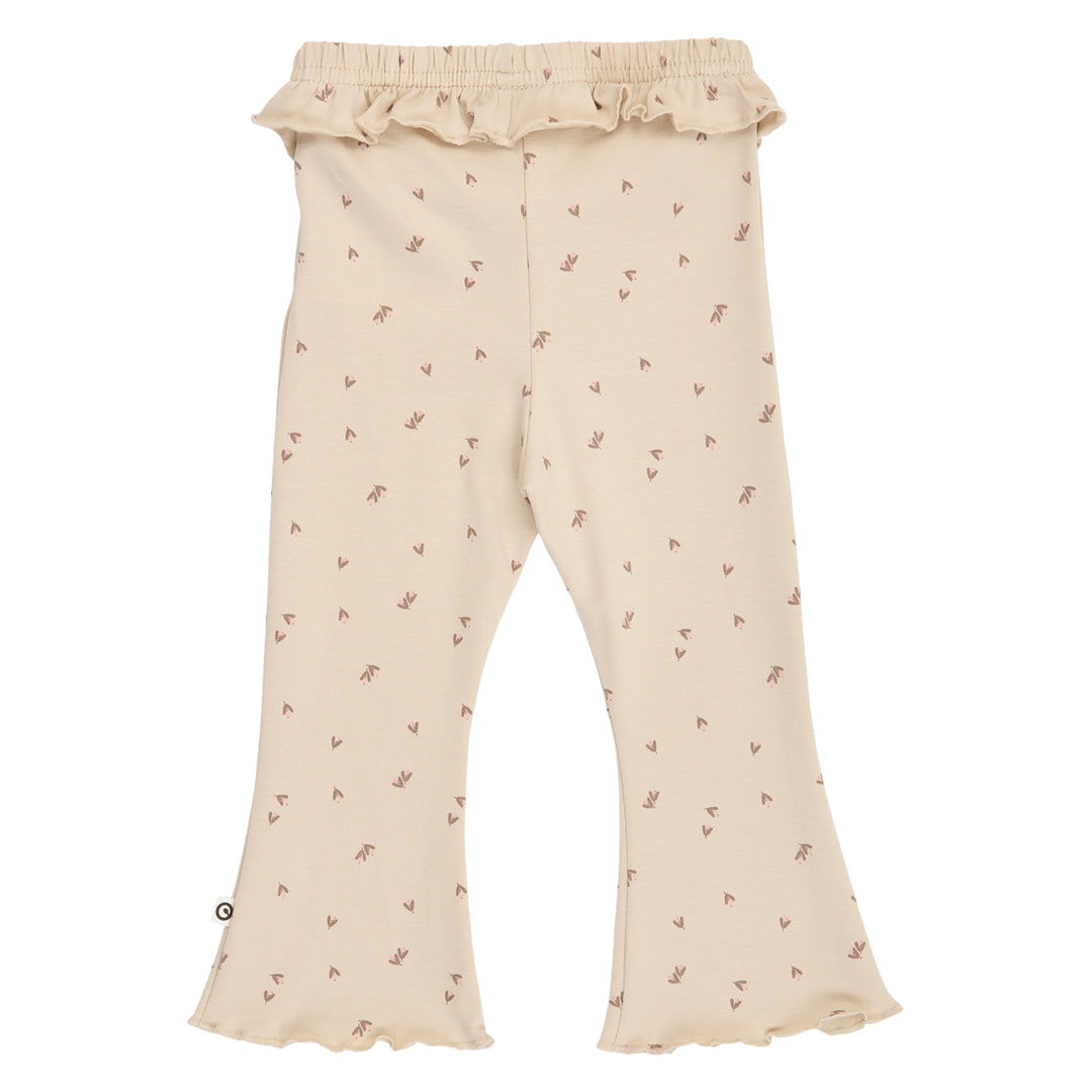 müsli Fleur Frill Flared Pants Baby Pants Oak/ Walnut/ Blush 690000334