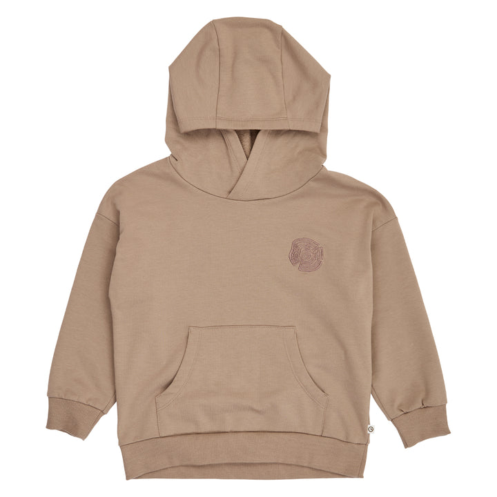 müsli Forest Embroidery Hoodie L_S Tee Walnut 017080802