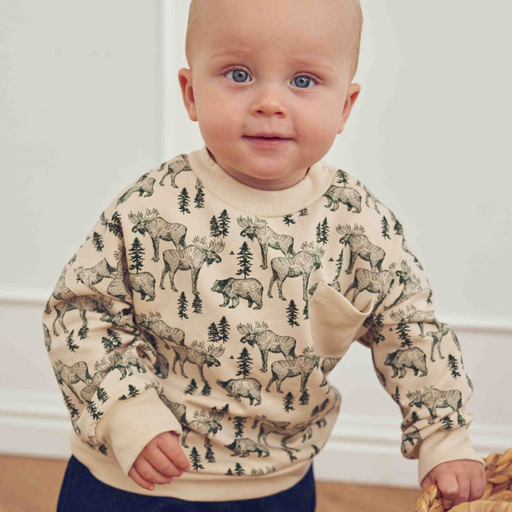 müsli Forest Sweatshirt Baby L_S Tee Oak/ Forest green 690000335