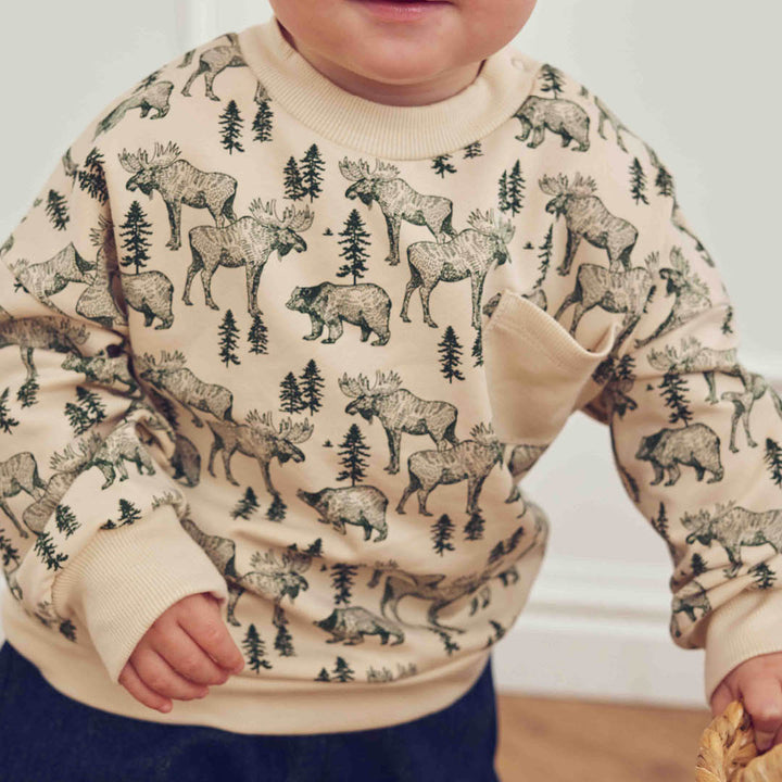 müsli Forest Sweatshirt Baby L_S Tee Oak/ Forest green 690000335