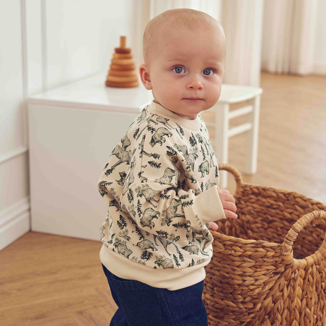 müsli Forest Sweatshirt Baby L_S Tee Oak/ Forest green 690000335