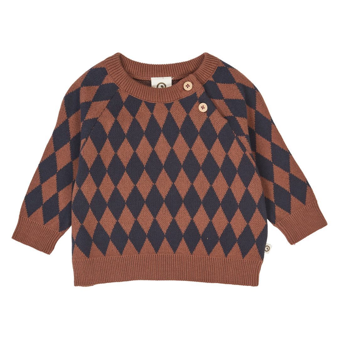 müsli HARLEQUIN KNIT sweater L_S Tee Root 019122804