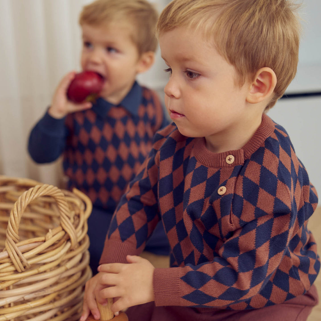 müsli HARLEQUIN KNIT sweater L_S Tee Root 019122804