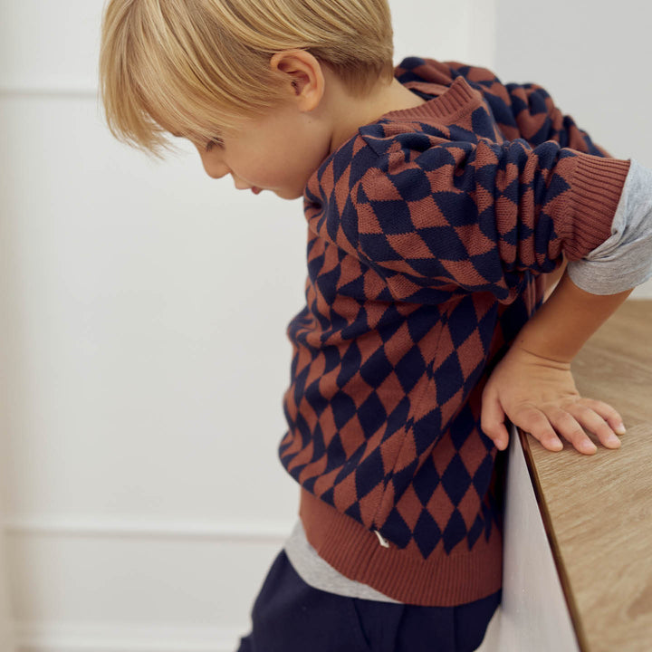 müsli HARLEQUIN KNIT sweater L_S Tee Root 019122804
