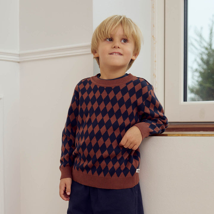 müsli HARLEQUIN KNIT sweater L_S Tee Root 019122804