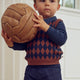 müsli HARLEQUIN KNIT vest L_S Tee Root 019122804