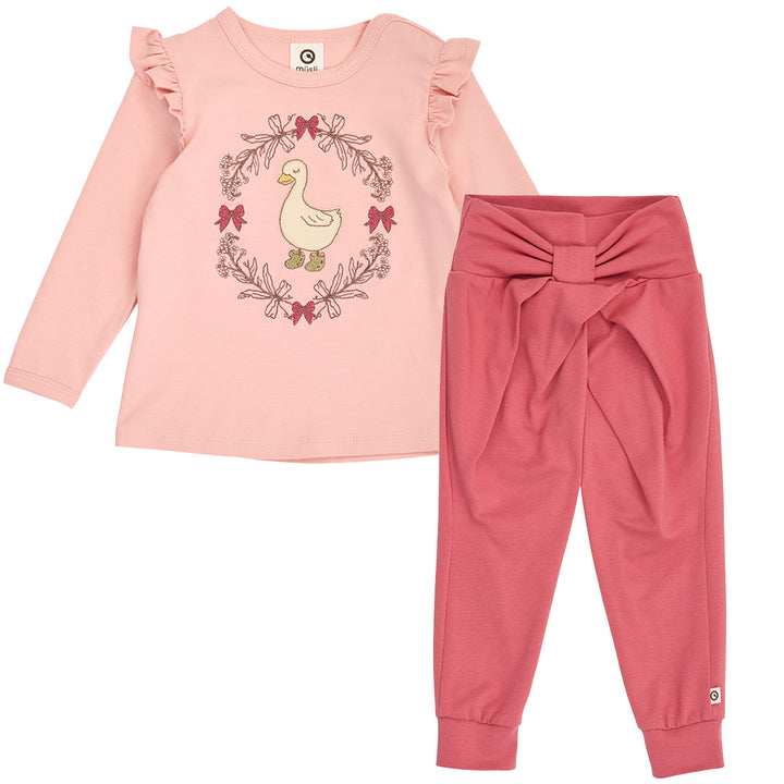 müsli Heritage Duck Baby Set L_S Tee Blush 014150801
