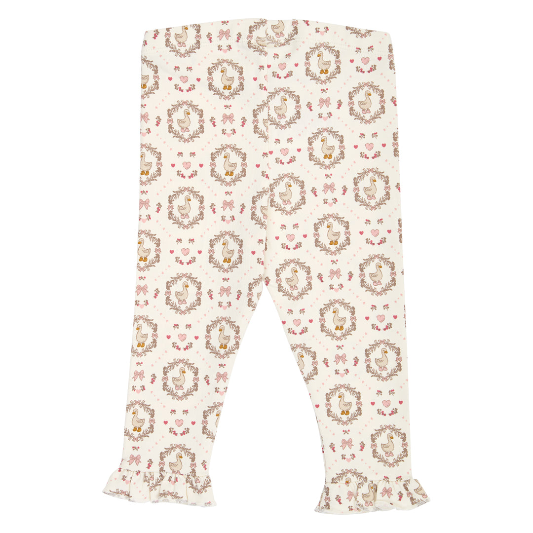 müsli Heritage Duck Frill Leggings Baby Leggings Balsam cream/ Blush/ Baroque rose 690000341