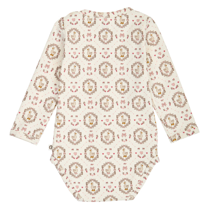 müsli Heritage Duck L/S Gather Body Bodystockings Balsam cream/ Blush/ Baroque rose 690000341