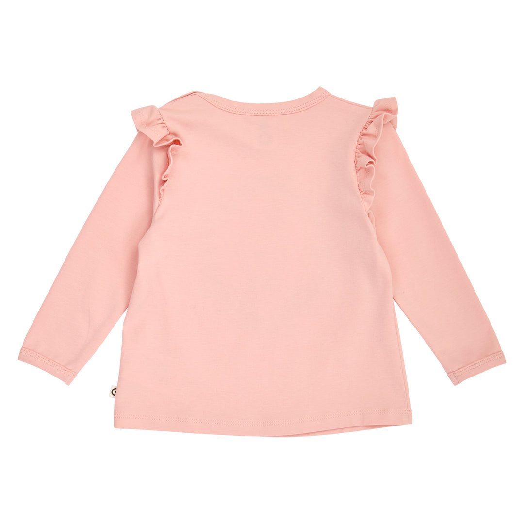 müsli Heritage Frill L/S T Baby L_S Tee Blush 014150801