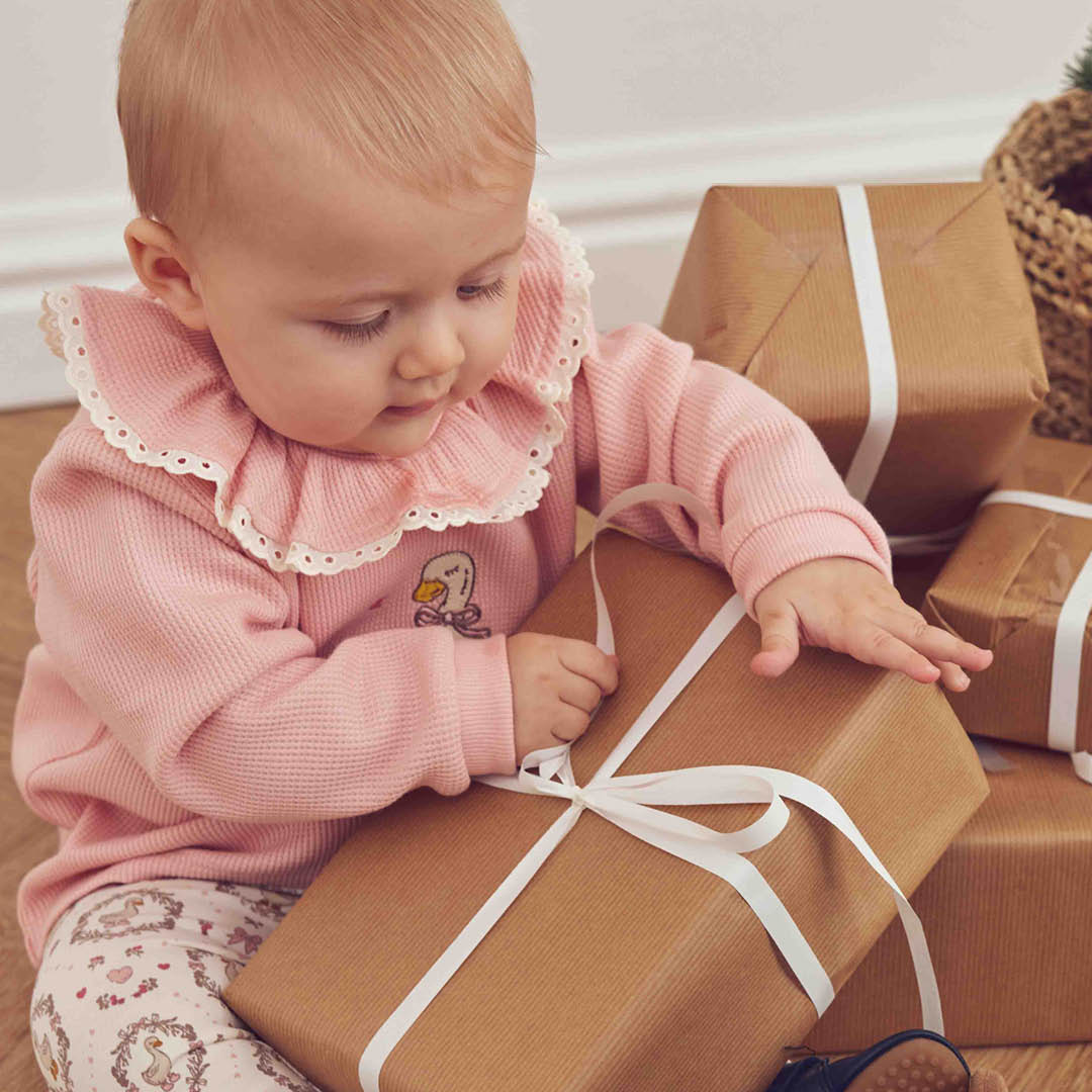 müsli Heritage Sweatshirt Baby L_S Tee Blush 014150801