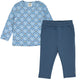 müsli Heritage Train Baby Set L_S Tee Soft blue/ Navy/ Oak 690000342