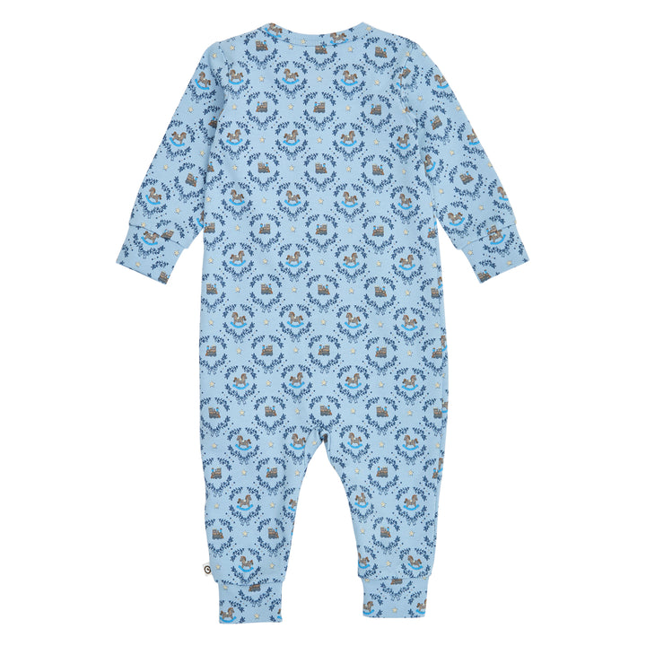 müsli Heritage Train Zip Bodysuit Bodystockings Soft blue/ Navy/ Oak 690000342