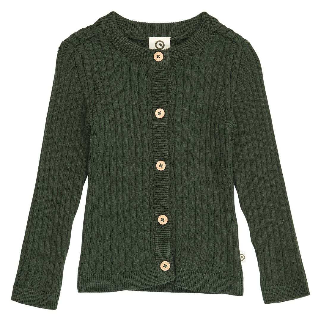 müsli Hiking Knit Cardigan Baby L_S Tee Forest green 019591801