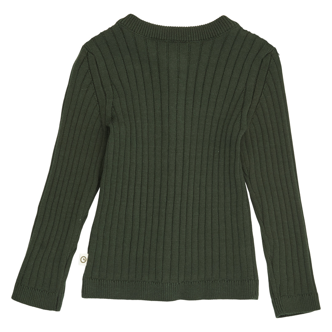 müsli Hiking Knit Cardigan Baby L_S Tee Forest green 019591801