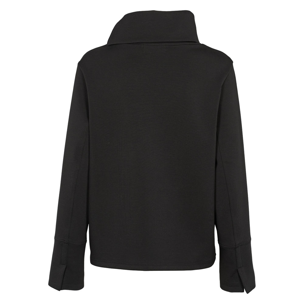 Conservandum INTERLOCK collar blouse S_S Tee Black 019400706