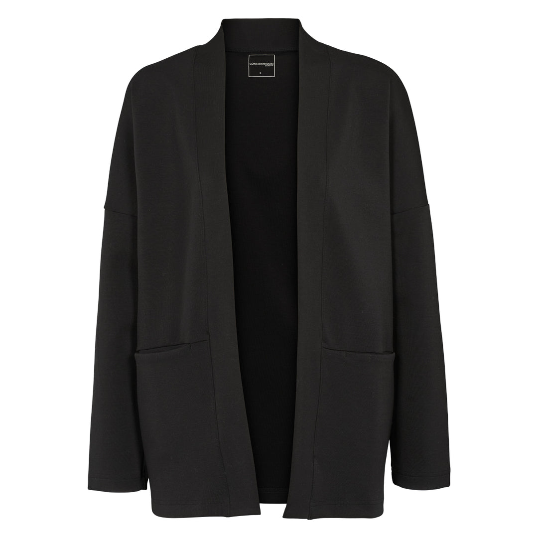 Conservandum INTERLOCK jacket Cardigan Black 019400706