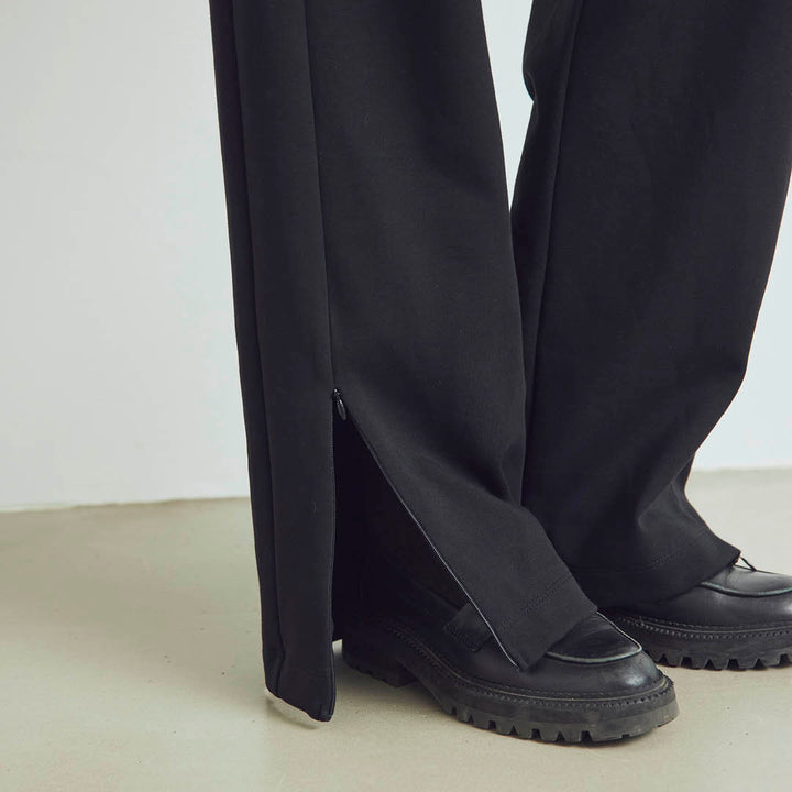 Conservandum INTERLOCK zip pants Pants Black 019400706