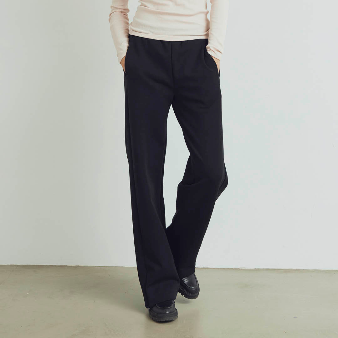 Conservandum INTERLOCK zip pants Pants Black 019400706