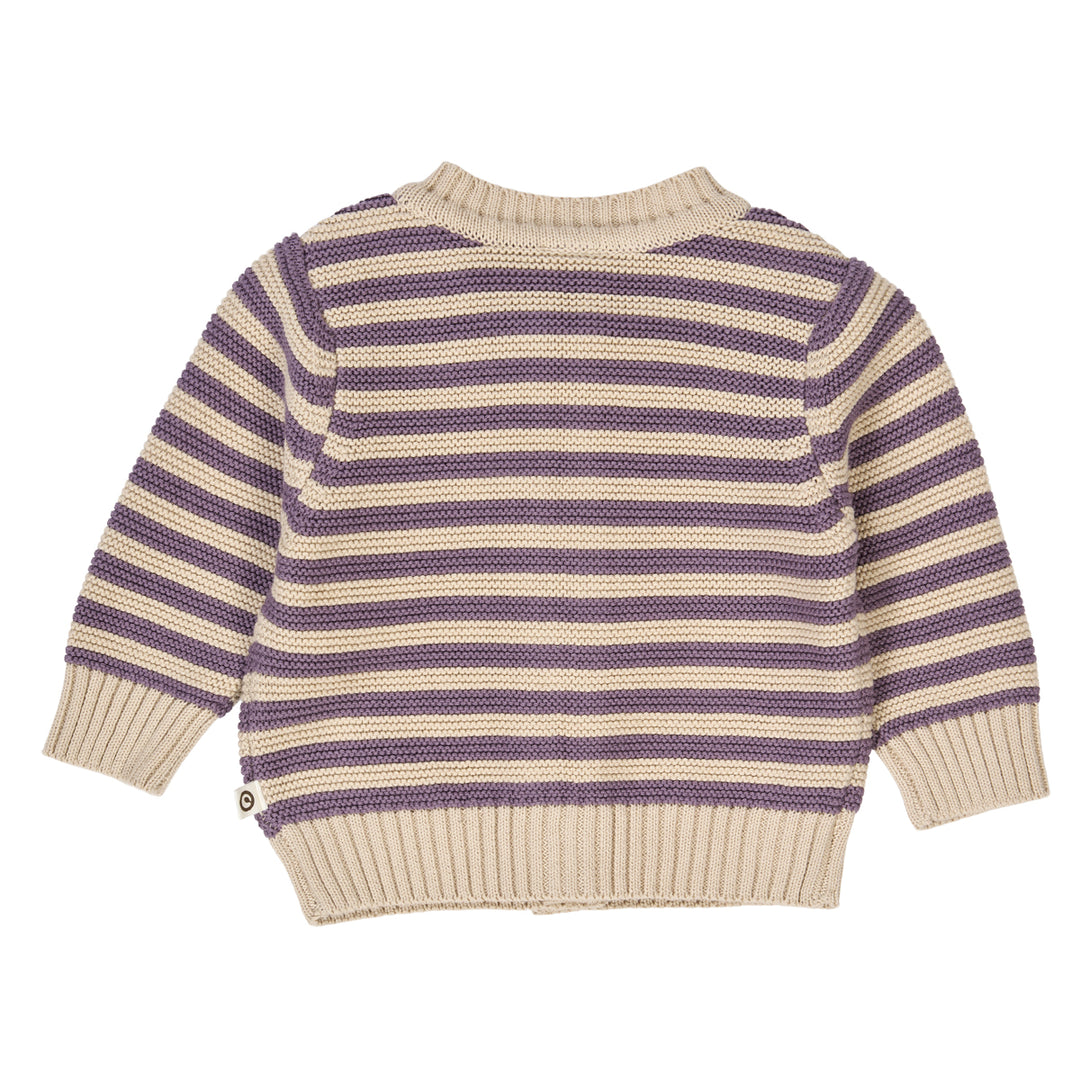 müsli KNIT STRIPE cardigan L_S Tee Oak 013040001