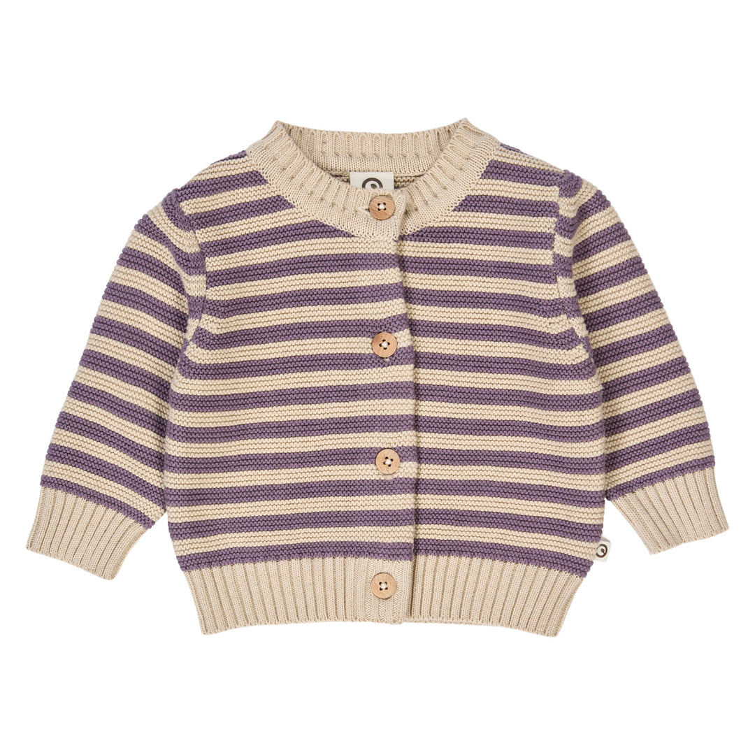 müsli KNIT STRIPE cardigan L_S Tee Oak 013040001