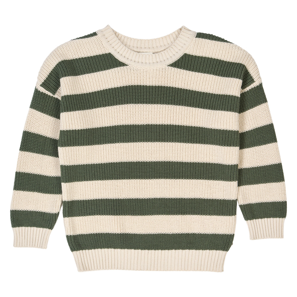 müsli KNIT STRIPE sweater L_S Tee Oak 013040001