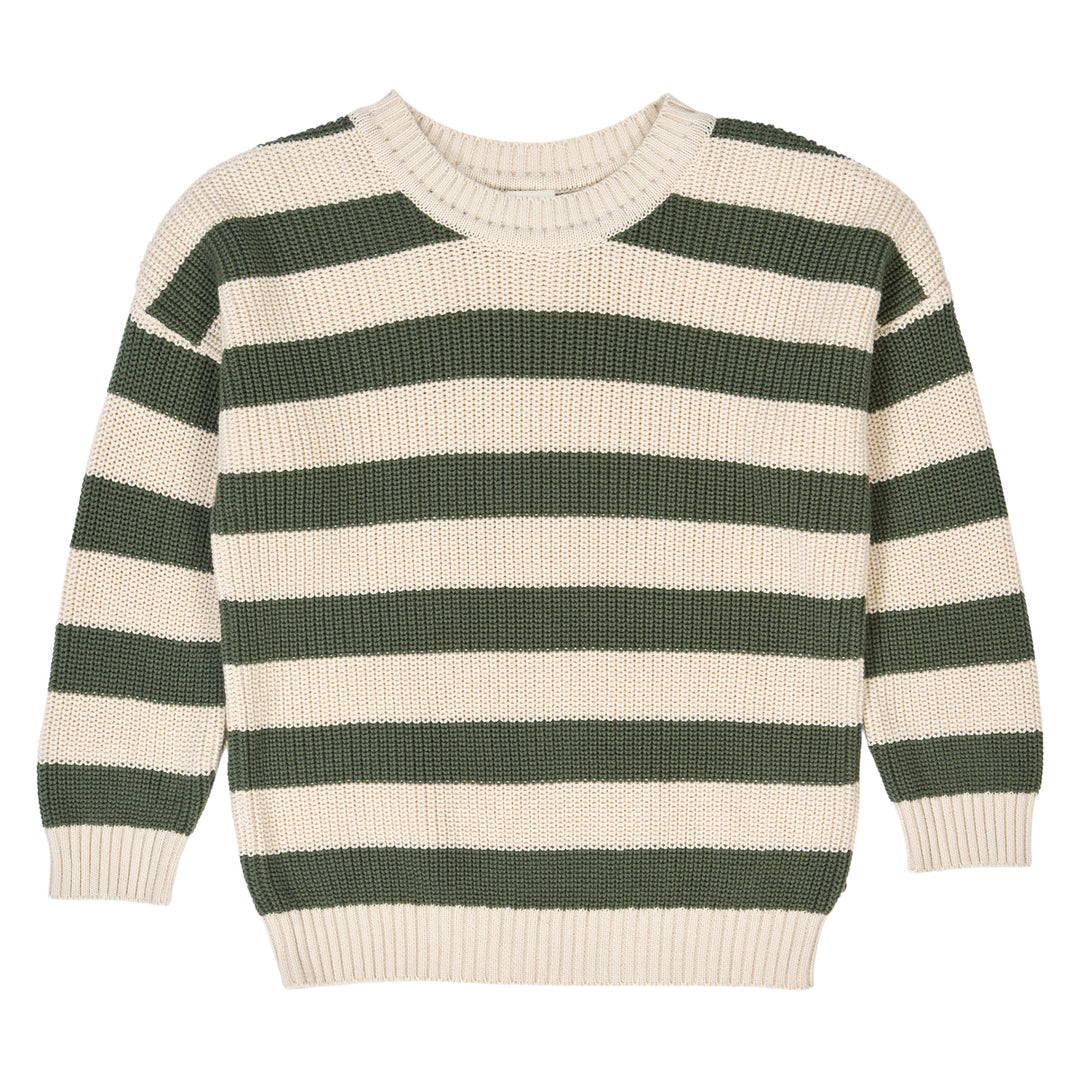 müsli KNIT STRIPE sweater L_S Tee Oak 013040001