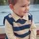 müsli KNIT STRIPE vest L_S Tee Navy 019403101