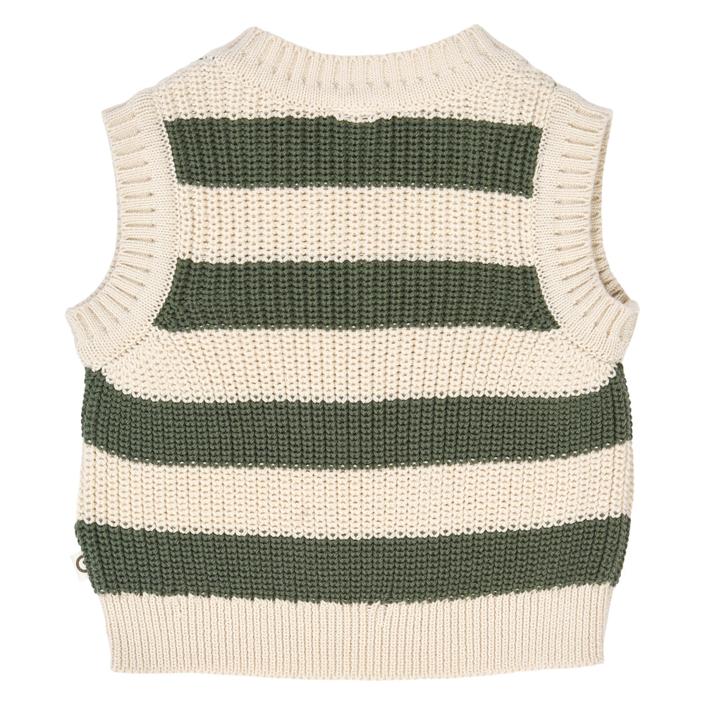 müsli KNIT STRIPE vest L_S Tee Oak 013040001