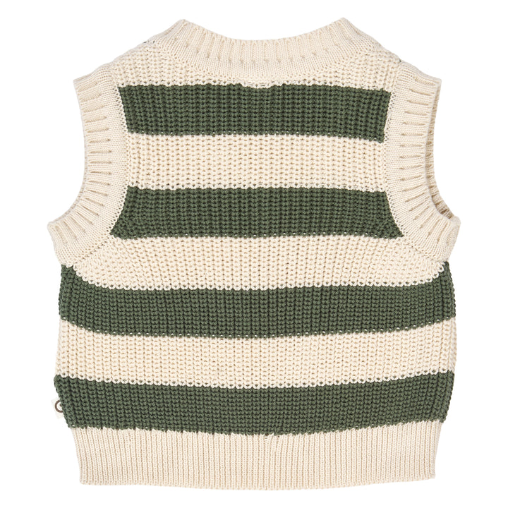 müsli KNIT STRIPE vest L_S Tee Oak 013040001