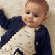 müsli KNIT cable cardigan L_S Tee Night blue 019402301