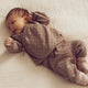 müsli KNIT pants with hole pattern Pants Walnut 017080802
