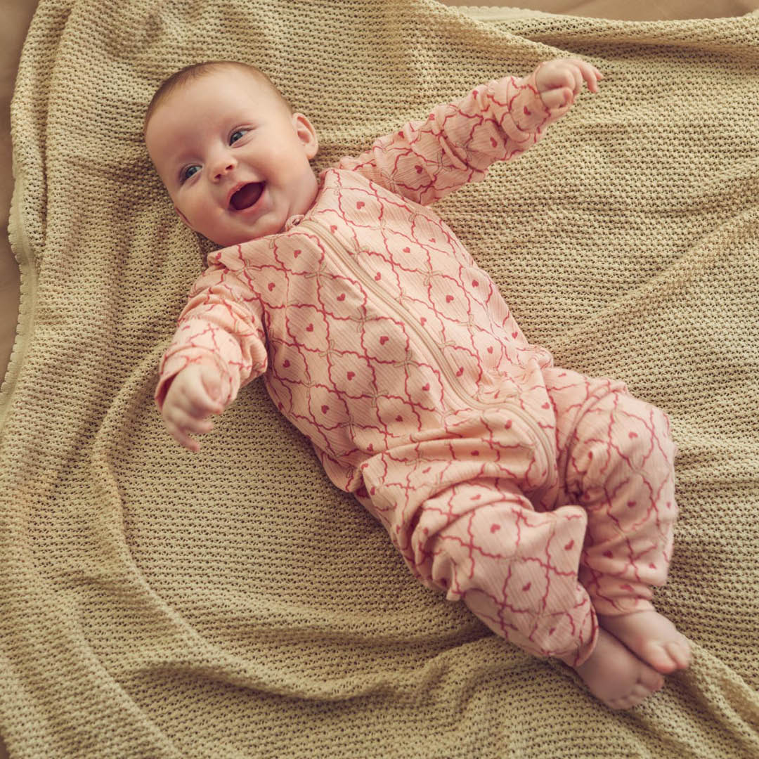 müsli KNIT pointelle blanket Bed Linen & Blankets Oat 013040401