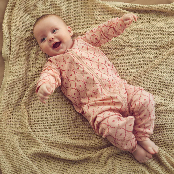 müsli KNIT pointelle blanket Bed Linen & Blankets Oat 013040401