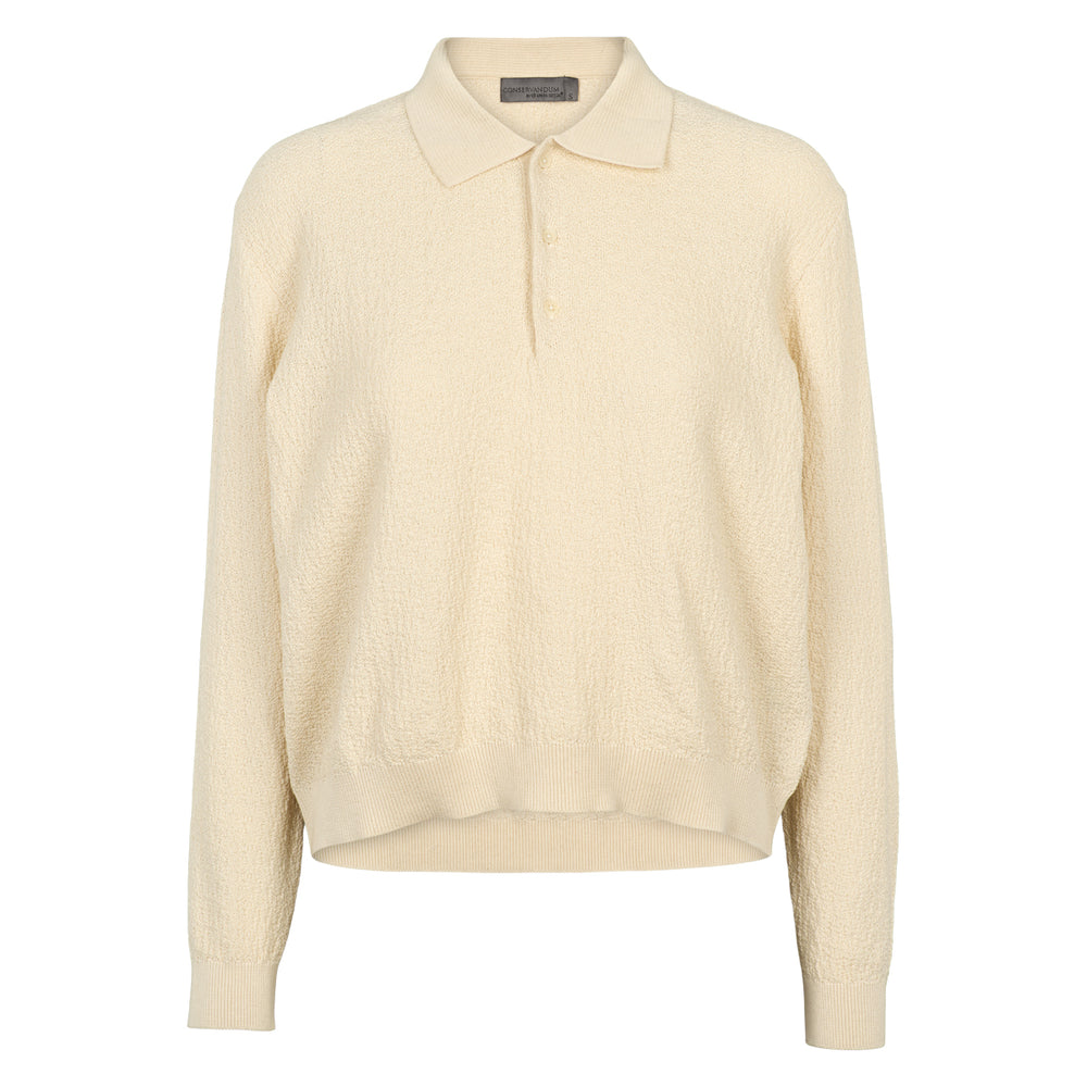 Conservandum KNIT polo top Sweatshirt Birch 013090500