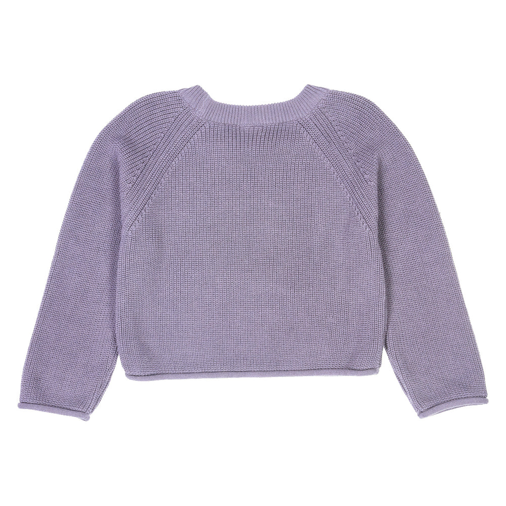 müsli KNIT sweater L_S Tee Lilac fog 018371202