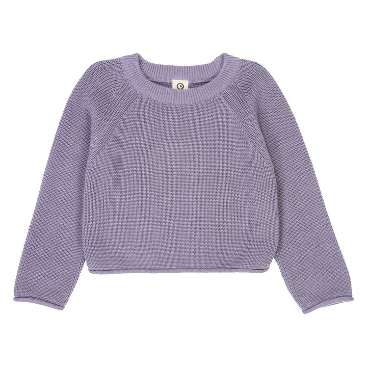 müsli KNIT sweater L_S Tee Lilac fog 018371202