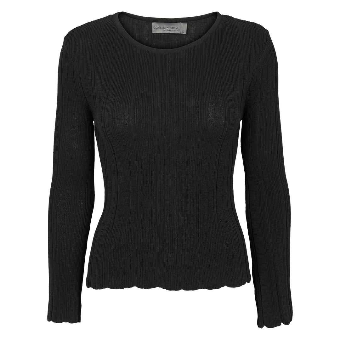 Conservandum KNIT sweater -slim fit Sweatshirt Black 019400706