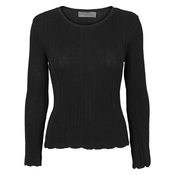 Conservandum KNIT sweater -slim fit Sweatshirt Black 019400706