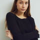 Conservandum KNIT sweater -slim fit Sweatshirt Black 019400706