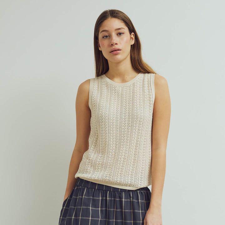 Conservandum KNIT top S_S Tee Black 019400706