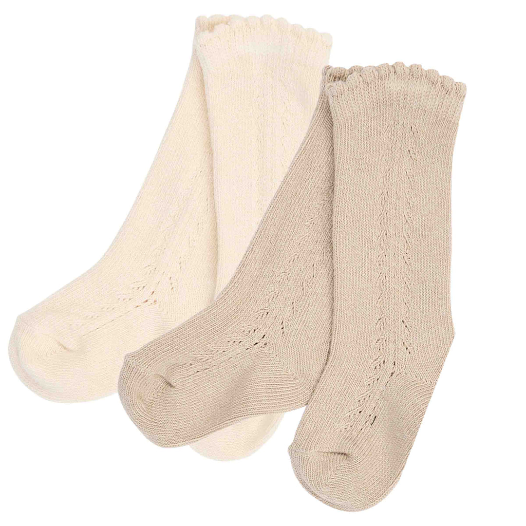 müsli Knee Socks Baby 2-Pack Socks Walnut/ Oat 690000367