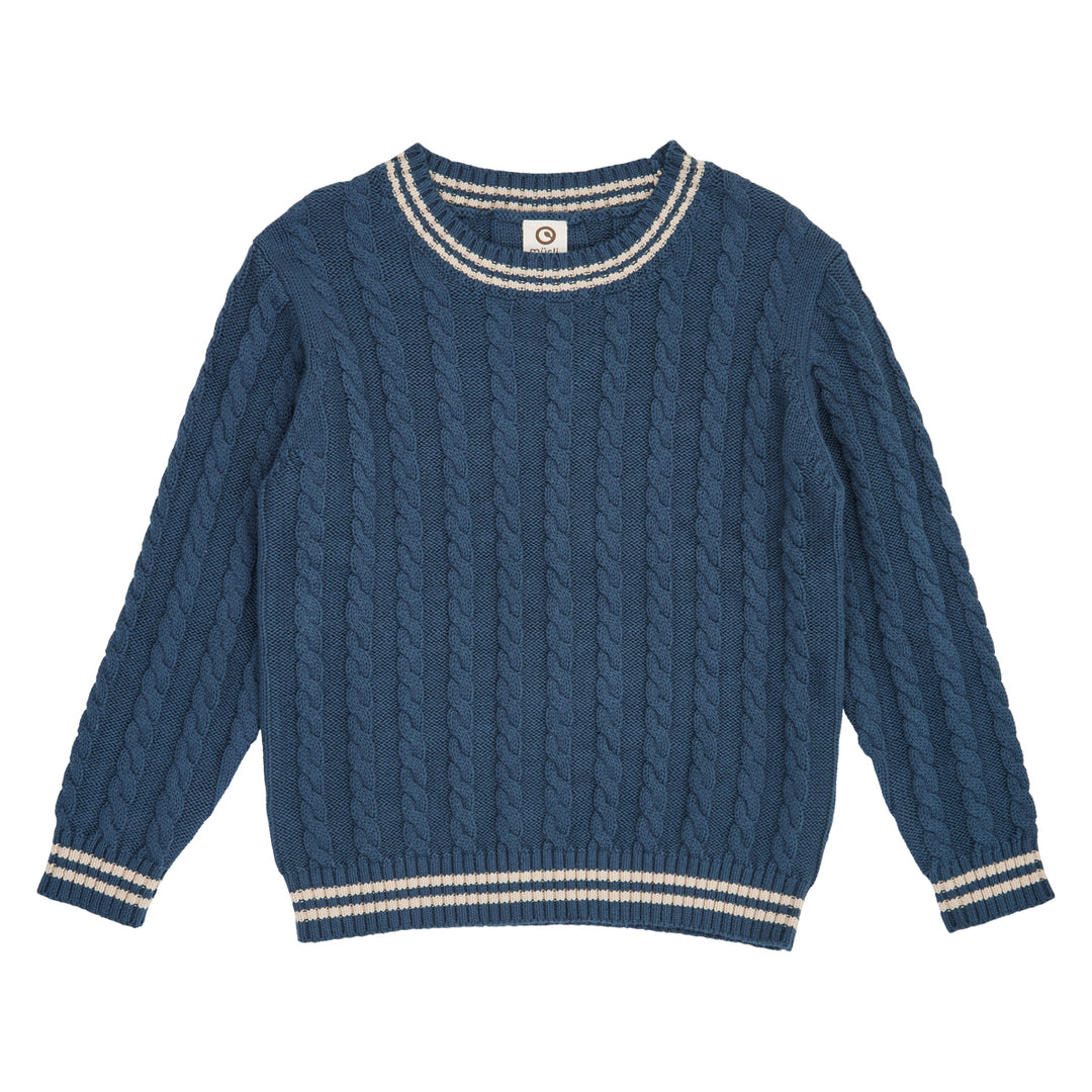 müsli Knit Cable Sweater L_S Tee Navy 019403101