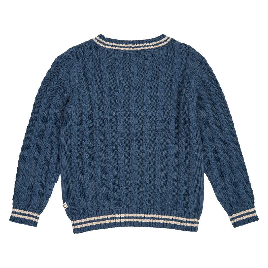 müsli Knit Cable Sweater L_S Tee Navy 019403101