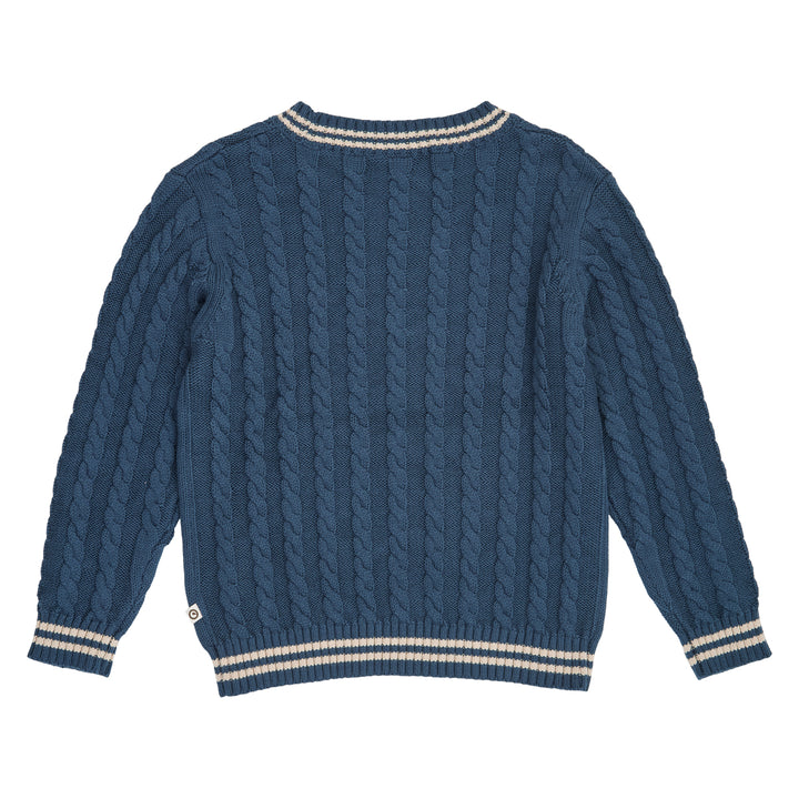 müsli Knit Cable Sweater L_S Tee Navy 019403101