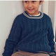 müsli Knit Cable Sweater L_S Tee Navy 019403101