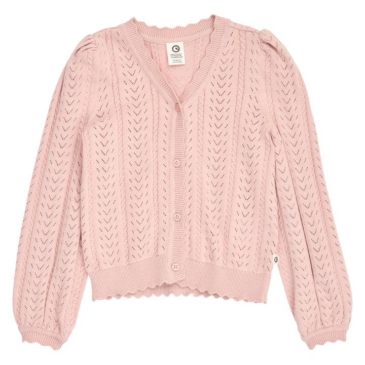 müsli Knit Pointelle Cardigan L_S Tee Blush 014150801